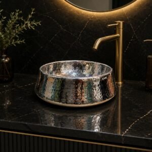 ART BOWL ENGRAVED ANTIQUE SILVER