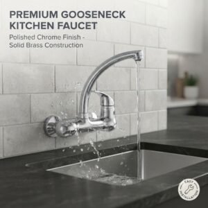 B-14 CP Brass Sink Mixer