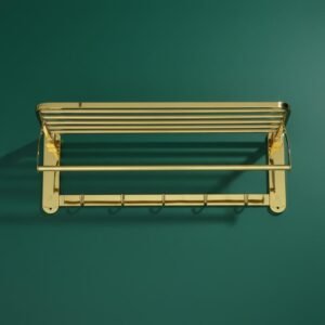 TOWEL SHELF GOLDEN
