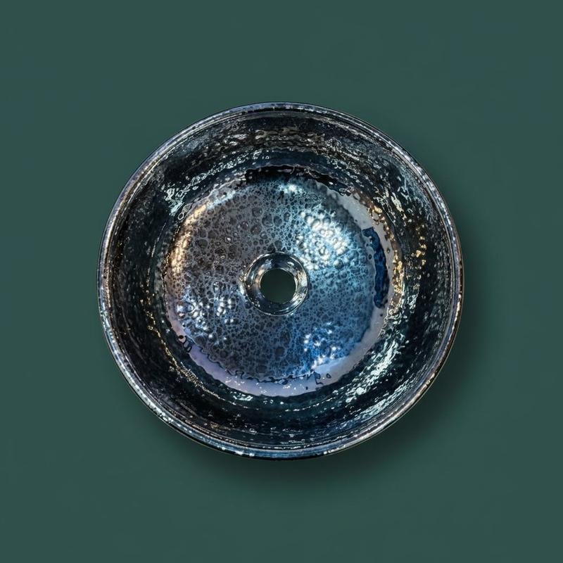 ART BOWL ENGRAVED ANTIQUE SILVER - Image 2