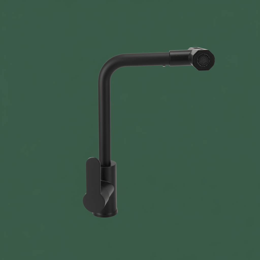 SINK MIXER ABSHAR-BLACK (IMP) - Image 2
