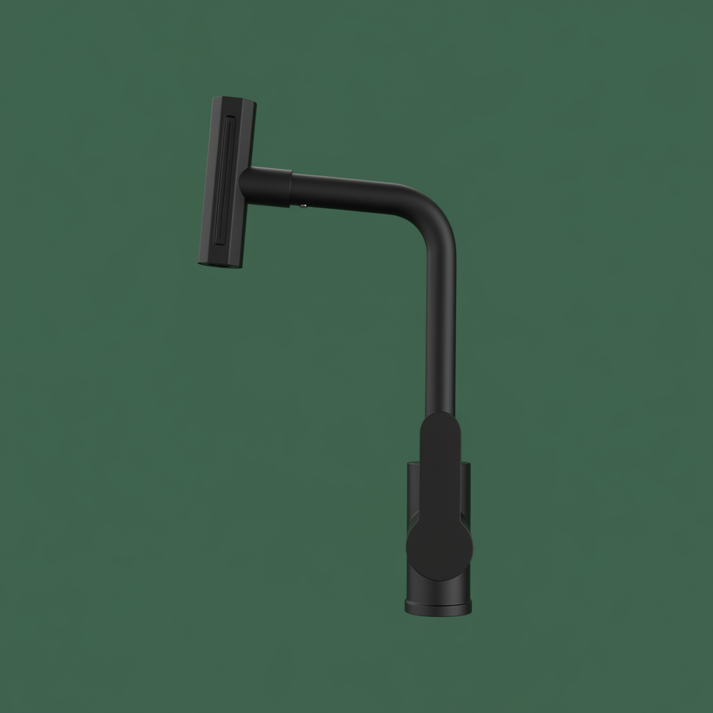 SINK MIXER ABSHAR-BLACK (IMP) - Image 3