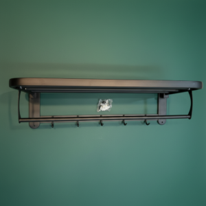 TOWEL SHELF MATT BLACK