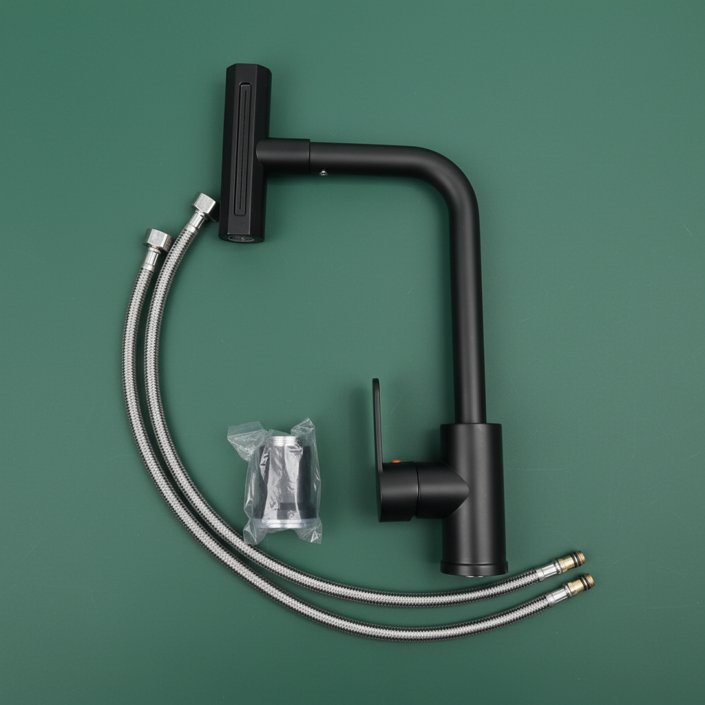 SINK MIXER ABSHAR-BLACK (IMP) - Image 5