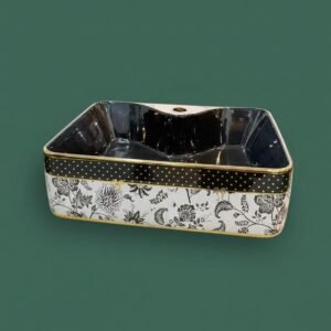 ART BOWL BLACK ND GOLD