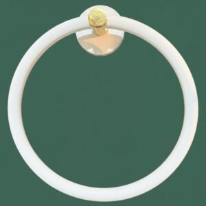 TOWEL RING WHITE GOLD