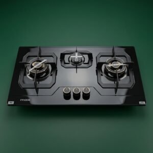 3 Burner Glass Top Gas Stove