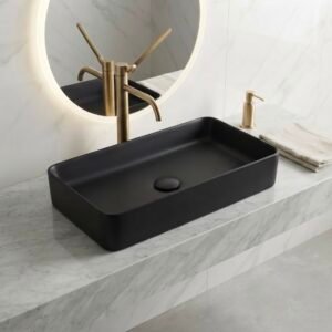 ART BOWL IMP SEQUARE SHAPED BLACK