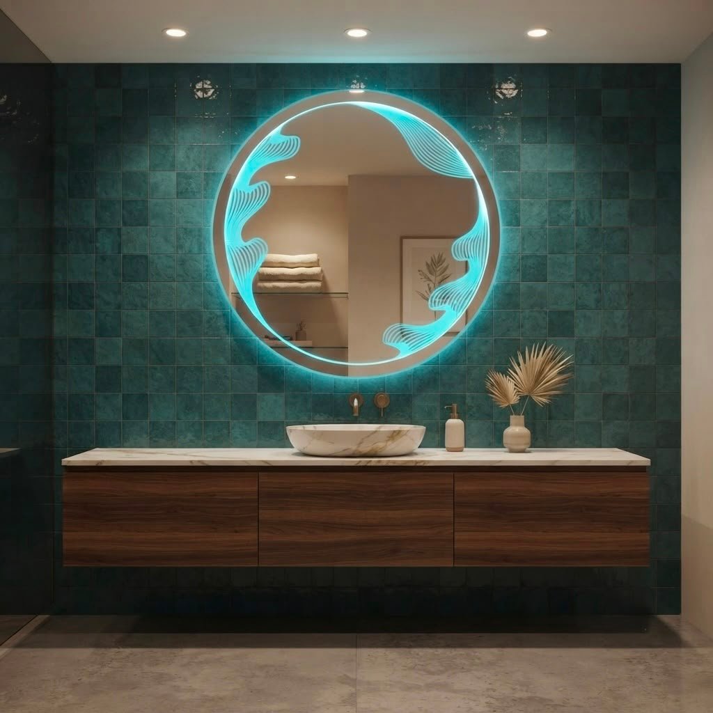 TOUCH LED MIRROR 30X30 - Image 2