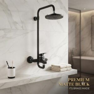 Complete Shower Set Black