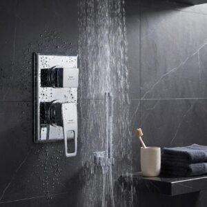 Premium Concealed Shower Set Chrome